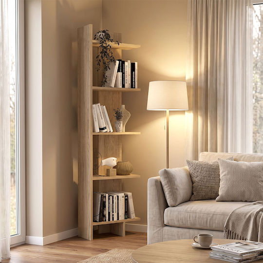 Bookcase Sepet Oak 48x22x170cm