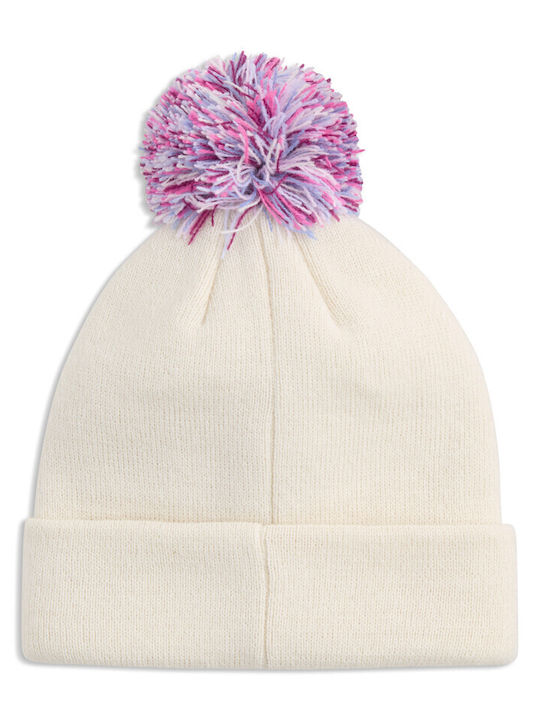 PUMA Pom Pom Kinder Beanie Gestrickt Beige