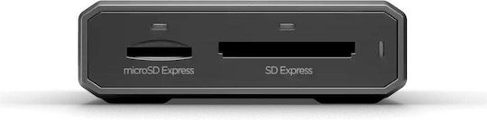Sandisk Sandisk Pro-Reader Dual Кард Рийдър 2 1 Sd Express Microsd Express Microsd Uhs-I Microsdhc Uhs-I Microsdxc Uhs-I Sdhc Uhs-I Sdxc Uhs-I Usb-C 3.2 Gen 2