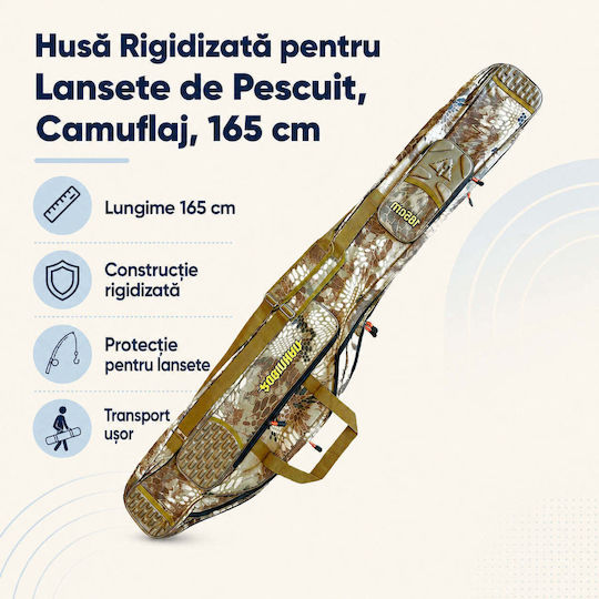 Rigid Rod Case Fishing Rods Camouflage 165 Cm