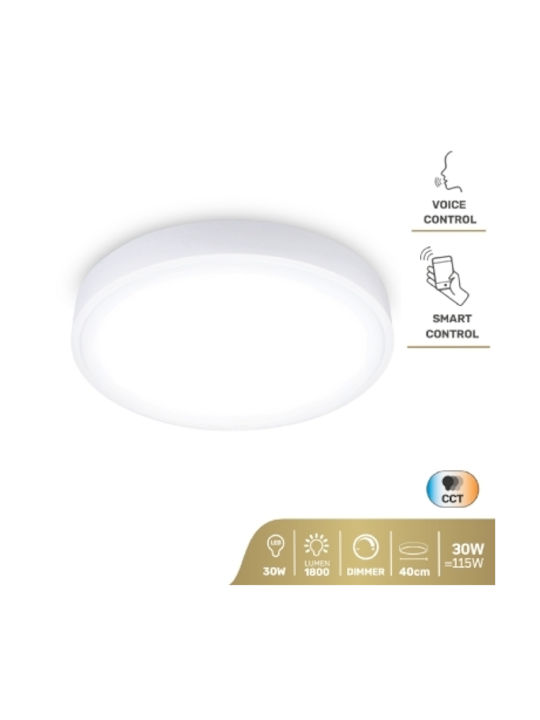 GBC Smart Πλαφονιέρα Οροφής με Ενσωματωμένο LED