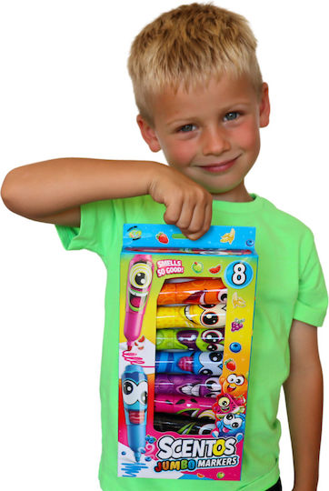 SCENTOS Markere de Desen Groase, Aromatice, Neon Set 12 Culori