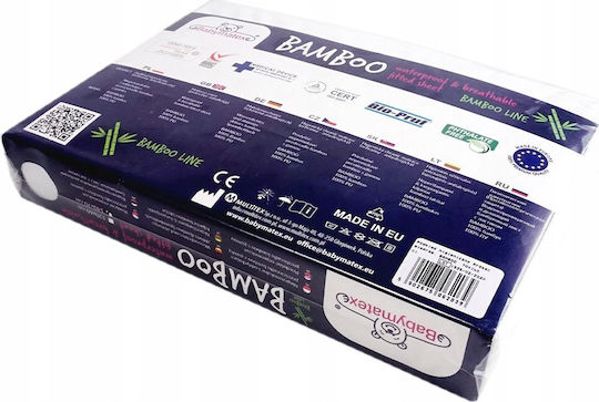Matex Protecție Impermeabilă Pentru Patut Din Bambus Antibacteriană Prosop Cu Furtunuri 70x140cm