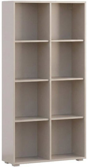 Smart 8p Библиотека Подова Дървена Кафява 74x29x146cm