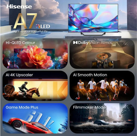 Hisense Smart Телевизор 43" 4K UHD LED 43A7S HDR (2026)