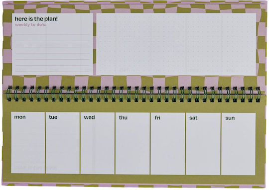 Butlers Εβδομαδιαίο Planner Μωβ 11x30εκ.