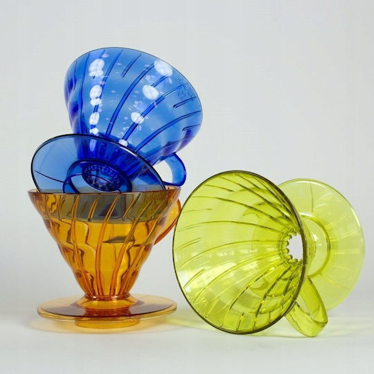 Plastic Drip Hario V60-02 Sunflower Yellow Yellow
