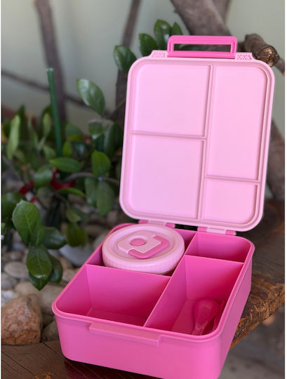 Ecolife Plastic Kids Food Container 1.7lt Rainbow Love