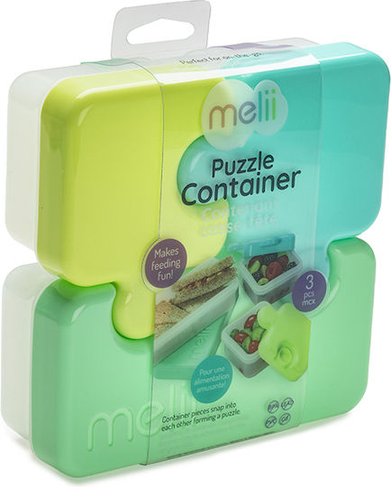 Melii Kinderlebensmittelbehälter Abendessen-Set aus Silizium 0,2 Liter Lila