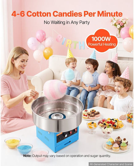 Vevor Candy Floss Maker 43.5cm Blue
