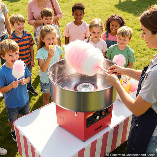 Vevor Cotton Candy Machine 43.5cm Red