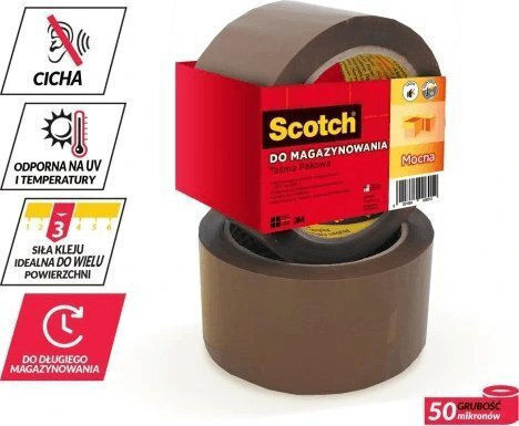 3M Tesa Verpackungsfolie Stumm 50mm x 66m in Braune Farbe