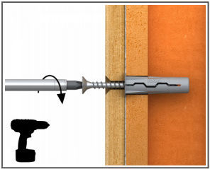 Rawlplug Ούπα Πλαστικό 4x35mm 100τμχ