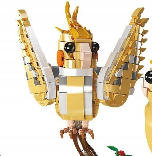 Mould King Building Blocks Black-capped Lory for 8+ Years 1052 Pieces