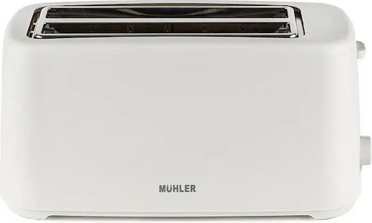 Muhler MT-747 Toaster 4 Schlitze 1450W Weiß