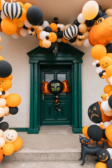 PartyDeco Halloween Folien Luftballon Jumbo Orange 161cm