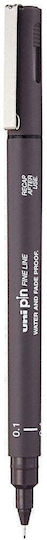 Uni-Ball Pin-200 Marker Gestaltung von Grau 0.1mm