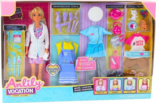 Lean Toys Anlily Кукла за 3+ Години 49см