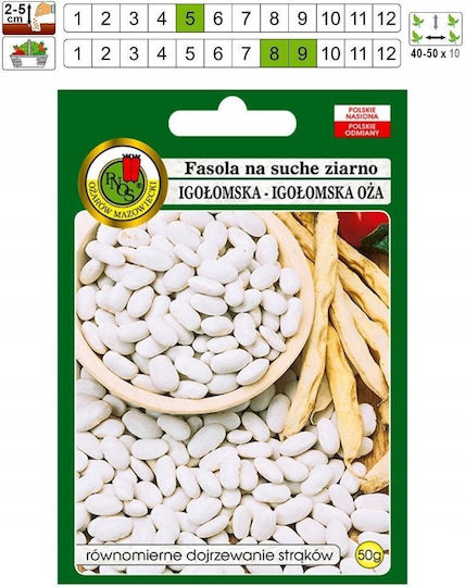 Seklos Lt Pnos Samen Bohnen Igłomska Trockene Samen 50 G