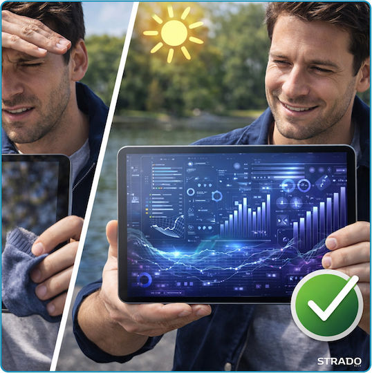 Strado-tech Ματ Σκληρυμένο Γυαλί Samsung Galaxy Tab A11 8.7 2025 A9 2023 – Προστασία Οθόνης 9h