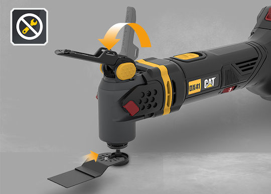 CAT DX41B Παλινδρομικό Πολυεργαλείο Brushless 18V 1x4Ah με Ρύθμιση Ταχύτητας