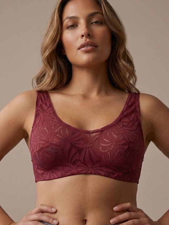 Women's Burgundy Sports Bra