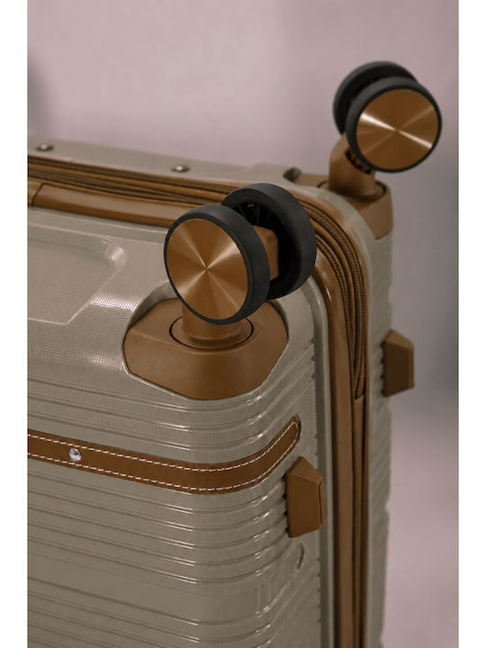 Benzi Großer Hartschalen Reisetrolley Braun Höhe 75cm