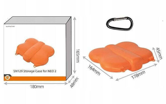 Sunnylife Orange Plastic Carry Case for DJI Neo 2