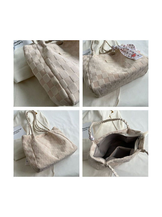 Geantă Shopper Dama Ecru