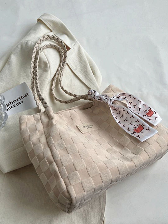 Γυναικεία Shopper Τσάντα Εκρού