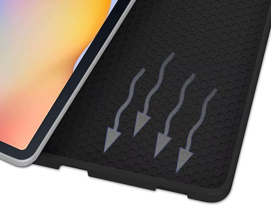 4KOM L Защитен калъф с клавиатура за Galaxy Tab S10 Lite 10.9'' SM-X406 SM-X400 2025 Черен