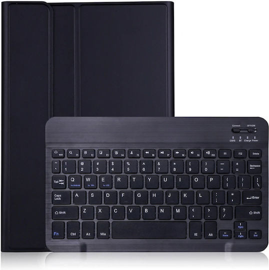 4KOM L Защитен калъф с клавиатура за Galaxy Tab S10 Lite 10.9'' SM-X406 SM-X400 2025 Черен