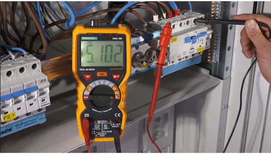 Pancontrol Digitales Multimeter True RMS mit Messung von AC / DC / Widerstand / Kapazität / Temperatur