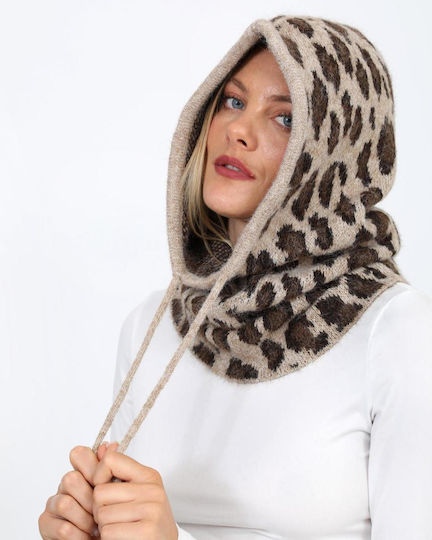 Voller Gesicht Unisex Strickmütze in Beiger Farbe