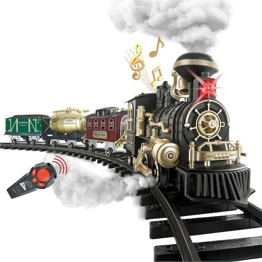 Lean Toys Set with Train with Sound, Light and Smoke for 3+ Years