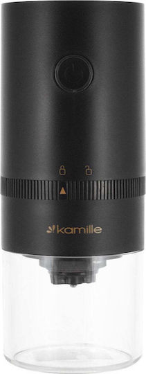 Kamille Elektrischer Kaffeemühle Schwarz