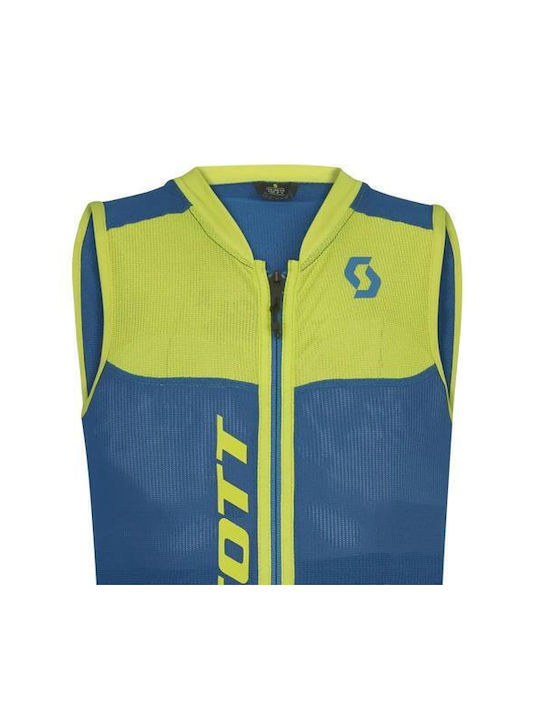 Scott Kid's Protective Back Actifit Plus Blue-Sulphur Yellow M
