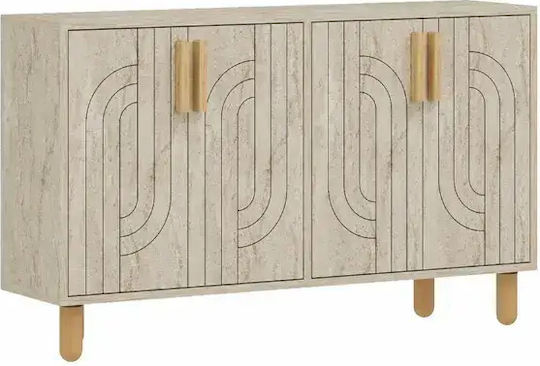 Konsolentisch Holz Braun M120xB30xH75cm