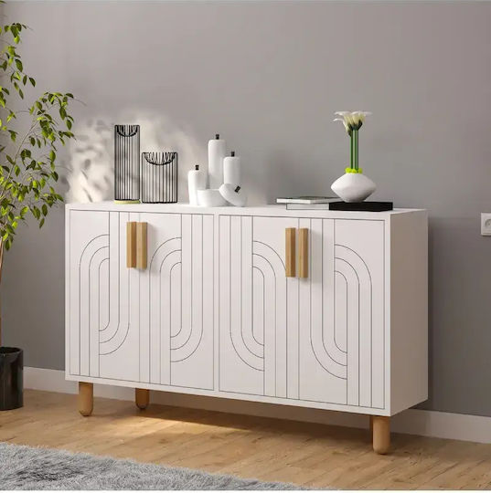 SteweHome Konsolentisch Holz Braun M120xB30xH75cm