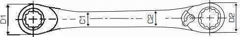 Proline Single Polygon Wrench with Ratchet Mechanism