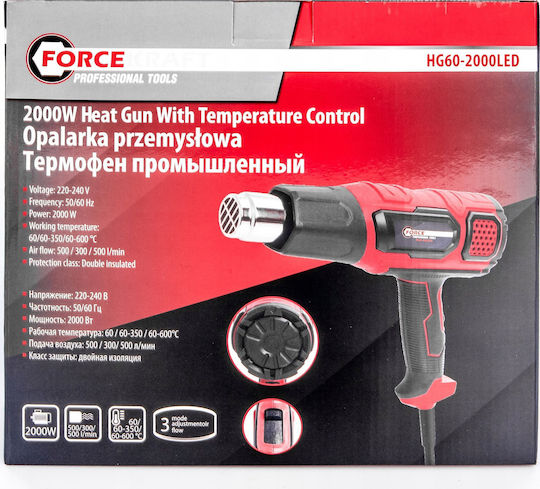 Forcekraft Пистолет За Топъл Въздух 2000W