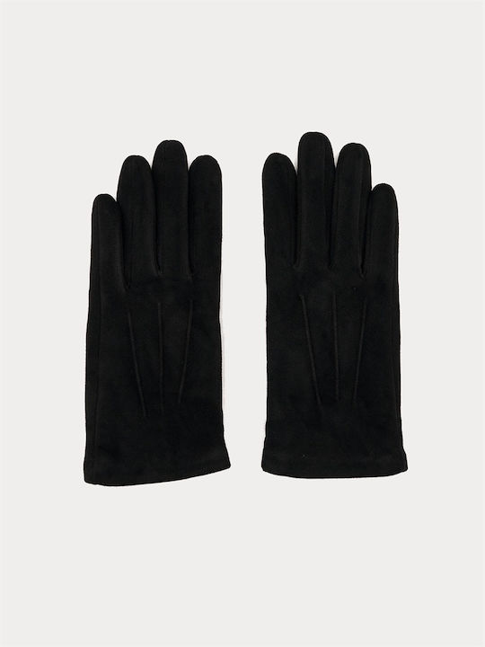 Schwarze Damen Lederhandschuhe Berührung G9561