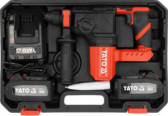 Yato YT-827722 Percussive Battery Drill Driver Brushless 18V 2x4Ah