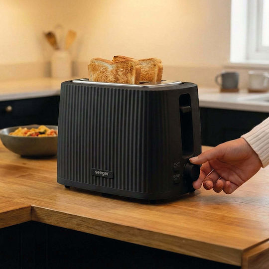 Seeger SGR150BK Toaster 2 Slots 930W Black