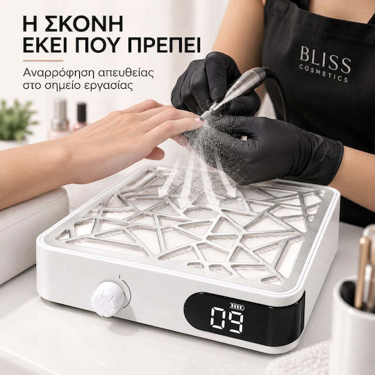 Bliss Cosmetics Професионален Прахоуловител за Нокти 48W 4000rpm