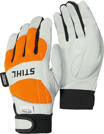 Stihl Stihl Sicherheitshandschuhe Weiße Leder Arbeitshandschuhe