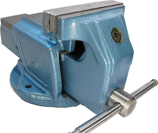 Bison-Bial Fixed Drill Press Vise Made of Cast Iron with Maximum Opening 150mm