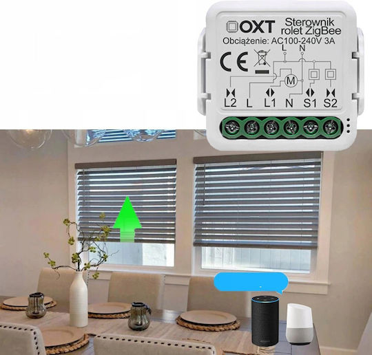 Tuya Intelligenter Schalter 3 Kanäle Wi-Fi & RF 3A mit Fernbedienung