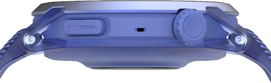 Coros Pace 4 Алуминиев Смарт часовник 43 мм Водоустойчив с Пулсомер (Ultraviolet Silicone Strap)