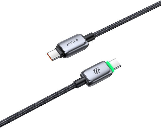Samsung Плетен кабел USB-C мъжки - USB-C 60W Черен 1m CB03CC